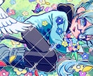 ポップでかわいいアイコンイラストや1枚絵を描きます ポップ＆ビビッド！SNS用アイコン・一枚絵制作します イメージ4