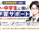 受験対策【1ヶ月継続プラン】継続指導を行います 個別指導塾で副室長兼講師として指導経験有！【90分×8回】 イメージ1