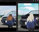 思い出をイラストにします 1枚の写真をイラストにしてプレゼントや記念品にしませんか？ イメージ1