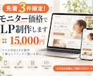 先着3件限定！モニター価格でLP制作します 1.5万円でスマホ対応LP制作！丁寧なヒアリングで想いを形に イメージ1
