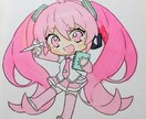 線画の色塗りします 可愛くポップに塗らせてください！ イメージ2