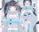 最短翌日！IRIAM◎きゅるんナース立ち絵描きます 配信で使える全身立ち絵！新衣装やデビューイラストに♡ イメージ6