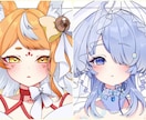 三面図，立ち絵，キュービジュアルのご依頼を承ります 新しい自分だげのキャラクターを一緒に作成していきましょう！ イメージ3