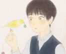 優しく落ち着いた雰囲気の一枚絵描きます 水彩画・日本画風で落ち着きのある、懐かしいあたたかみのある絵 イメージ1