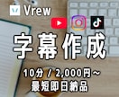動画の字幕・フルテロップを作成いたします 面倒で時間のかかる字幕作成、お任せください！実績230件超 イメージ1