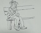 お客様にデザインをお聞きしお描きします 本作品はペン画のみ（モノクロ作品）で制作しております。 イメージ2