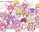 ポップ＆ダーク目を引くビビットなイラストを描きます 特徴的なデフォルメの絵柄でポップダークなイラストが得意です！ イメージ10