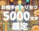 お相手の本音を5000文字級トリセツ鑑定します お相手の波長から本音や好転法、成就の道筋など全てを知りたい人 イメージ1