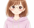 ＳＮＳゆるかわいいアイコンお描きます シンプル可愛い優しいイラストをお描きします イメージ3