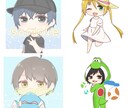 アイコン・ヘッダー・キャス画など制作します LINEやtwitterで使えるアイコン！ イメージ1