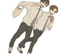 優しく可愛いシンプルな人物イラストを描きます 商用OK！最短翌日に納品出来ます！ イメージ2