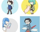 お好きなものと一緒に！デフォルメキャラ作成します 名刺、アイコン、ブログ、SNSに！ イメージ3