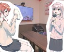 Instagram、Xのアイコン描きます バストアップの人物アイコンをかっこかわいく描きます イメージ8