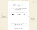 ウェディングツリーの説明文をお作りします 結婚式をさり気なく彩るデザイン。内容は変更可能です♪ イメージ5