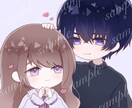 夢絵、カップルアイコンの制作致します あなただけの1つしかない可愛いアイコンを作りませんか イメージ1