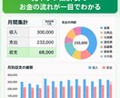 シンプルなExcel家計簿をお届けします 入力するだけで毎月の収支をかんたん管理 イメージ3