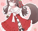 キュートな絵柄のイラストを制作いたします 甘めでふんわりした絵柄であなたのキャラを描かせて下さい♪ イメージ4