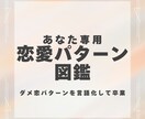 恋愛パターン図鑑を作成します ダメ恋パターン卒業したい人向け イメージ1