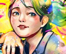 個性派、リアルタッチな似顔絵を制作します ポップでリアル、個性的なイラスト 最短当時納品!! イメージ2