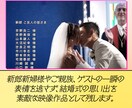 最幸の一日を撮って出しエンドロールで演出します 撮影限度は【挙式まで】か【披露宴再入場まで】か選べます！ イメージ4