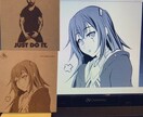 10㎝四方のMDF版にお好きな刻印を致します コースター、記念品プレート、オリジナルグッズに如何ですか？ イメージ2