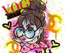 お一人様3500円でトレンディな似顔絵を描きます 3種の背景と文字入れが無料で選べます！ご希望に幅広く対応！ イメージ10