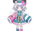 ポップSDキャラ販売します パンダ×キョンシーモチーフの原宿系ポップな女の子です。 イメージ2