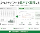 エクセルやパワポを見やすく整理します 情報を整理して、わかりやすい、伝わりやすい資料に イメージ1