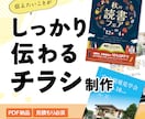 チラシ・フライヤーをデザインします 「伝えたいことが、きちんと伝わる」チラシを制作します。 イメージ1