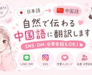 自然で伝わる中国語に翻訳します 直訳ではなく、ネイティブに伝わりやすい自然な中国語へ。 イメージ1