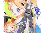 かわいいデフォルメ調の詰め込みイラスト描きます 親しみやすいデフォルメイラスト詰め込みます！ イメージ1