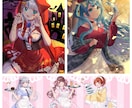 可愛い女の子のキャラクター！1枚絵お描きします 配信用サムネイル、歌ってみた動画イラスト等1枚絵お描きします イメージ3