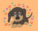 海外風タッチ♡可愛いペットを描きます ポップな雰囲気が好きな方へお届けします イメージ7