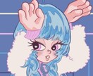 ポップでかわいいイラスト作成します カップルイラスト、お誕生日イラストなんでもどうぞ！ イメージ1