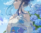 和風な一枚絵、アイコン、サムネ、キャラデザ描きます 綺麗、儚さのある絵に仕上げます イメージ10