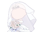 6月に人気！花嫁＆花婿のかわいいSD制作します ドレス/タキシードが選べる！ジューンブライドイラスト イメージ2