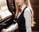 AIで作成したピアノを弾く女子高生写真を販売します 実写では撮影、商用利用が難しいピアノを弾く女子高生写真販売 イメージ1