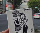 他と被りたくない人必見！白黒イラスト、似顔絵ます 世界に一つだけのイラスト描きます！プレゼントに最適！ イメージ2