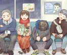 親しみやすい！ほのぼの一枚イラスト描きます 修正無制限！日常的で素朴な画風をお求めの方に！ イメージ2
