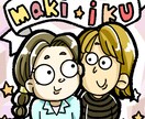 ペア似顔絵かきます ゆるかわ似顔絵です!プレゼントや記念にどうぞ！ イメージ2