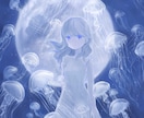 静かに寄り添う世界観の一枚絵をお描きします MV・装画・動画用・個人観賞用などに イメージ2