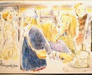 水彩で人物を描きます 水彩イラストで人物を描きます。 イメージ8