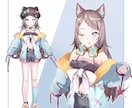 イラスト再現Vtuberさんの３Dモデルを作ります ２Dの魅力をそのまま3Dモデルにします！！ イメージ6