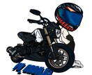 アイコンイラスト承っております バイクや車ともご一緒にアイコンイラストお描きします！ イメージ3