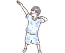 お子さんのイラスト描きます お子さん、ご家族の写真を元にイラストを描きます！ イメージ8