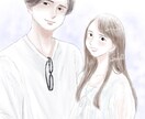 ２名〜3名様の似顔絵イラスト描きます 優しいタッチorシンプルなタッチかお選びいただけます イメージ1