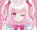 ゆめかわ系量産型いちごアイコン描きます 推し活・夢絵にも◎ ゆめかわ量産型いちごアイコン描きます！ イメージ1