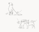 シンプルに伝わる一筆書きイラストをお描きします 上品な仕上がりのイラストです。商用利用可！ イメージ3