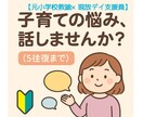 チャット５往復＊発達障害や子育ての悩みうかがいます "元小学校教員×現放デイ指導員"が、やさしく寄り添います！ イメージ1