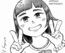 かわいいタッチの似顔絵を描きます 人に寄り添う現場での経験を活かして描きます！ イメージ3
